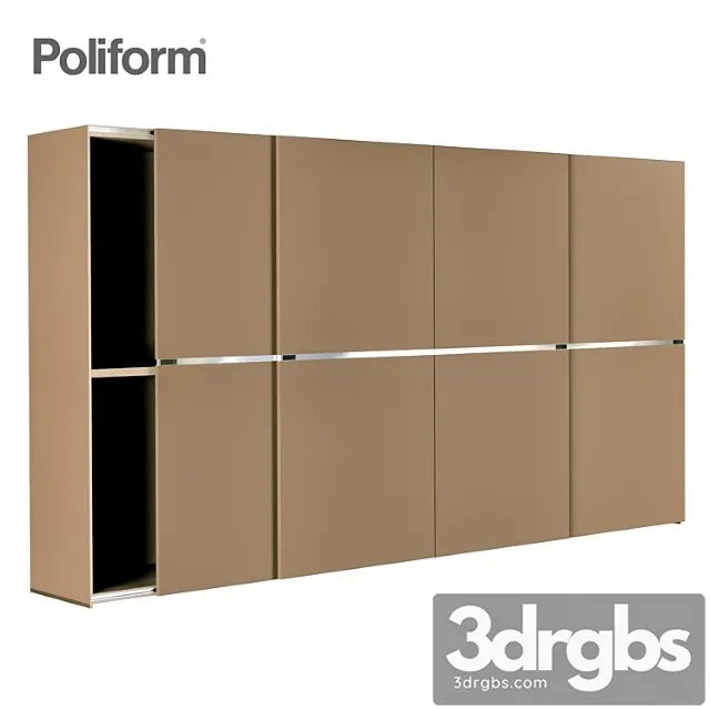 Poliform cabinet 3D Model Free