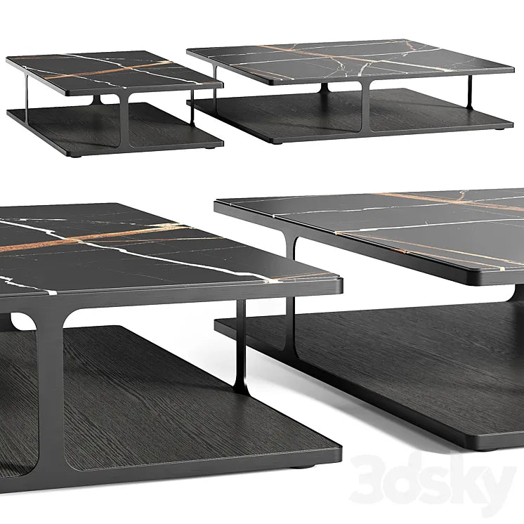 Poliform CREEK coffee tables 3DSMAX Model