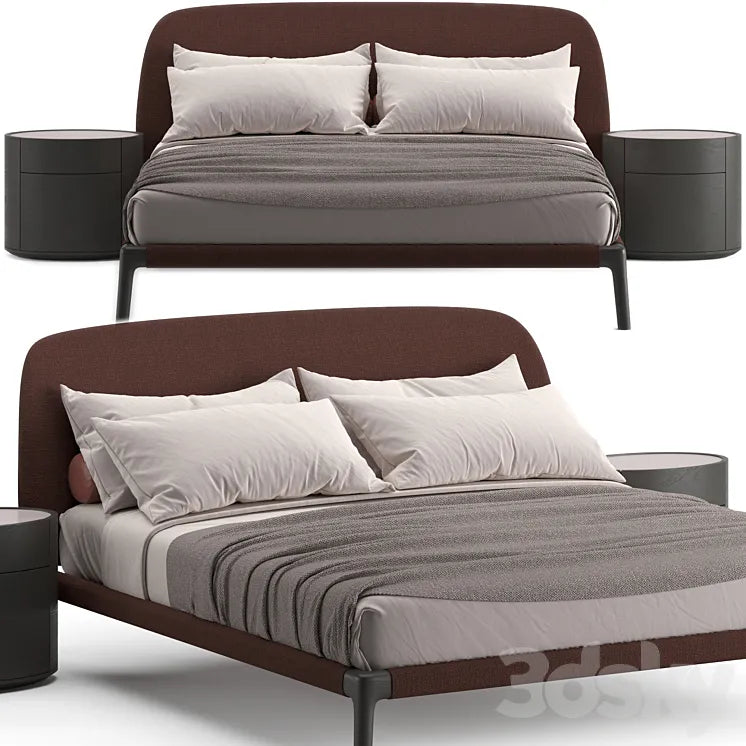 Poliform Curve Bed 3DSMAX Model