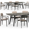 Poliform Curve dining table armchair set 3DSMAX Model