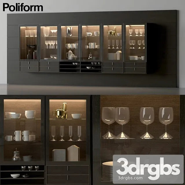Poliform Day Collecton 2017 Showcase 3D Model Free