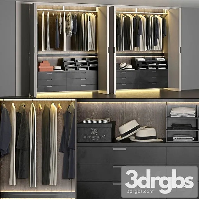 Poliform dressing room 3D Model Free