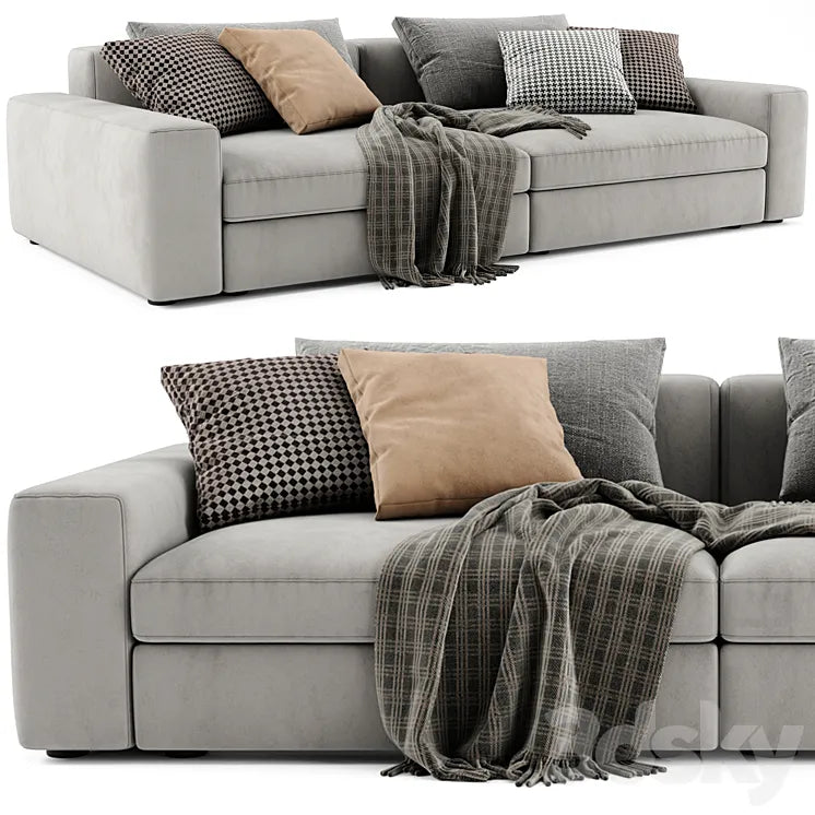 Poliform Dune 2 Seats Sofa 02 3DSMAX Model