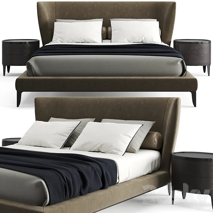 Poliform Gentleman Bed 3DSMAX Model