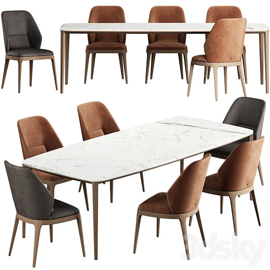 Poliform HENRY Table EMPORIO CHAIR 3DSMAX Model