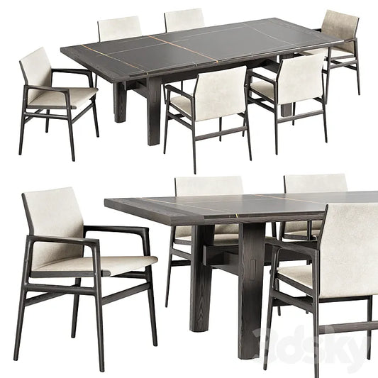 Poliform HOME HOTEL rectangular tables 3DSMAX Model