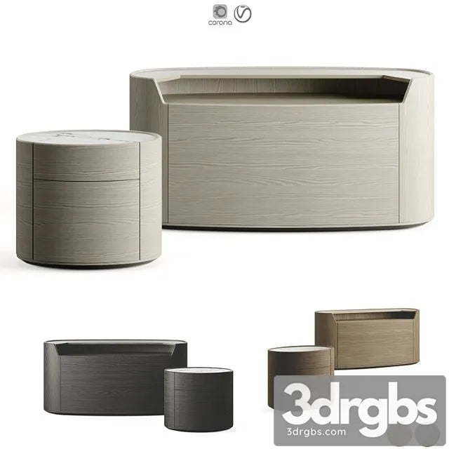 Poliform Kelly Collection With Plint 3D Model Free