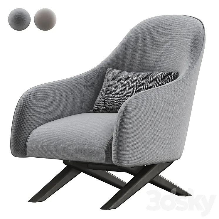 Poliform MARLON Armchair 3DSMAX Model
