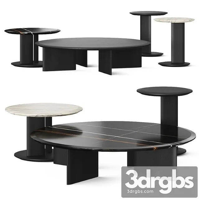 Poliform Mush Coffee Tables 3D Model Free