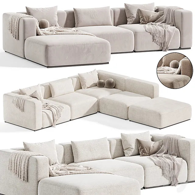 Poliform Shanghai Chaise Sofa By Poliform 3ds Max