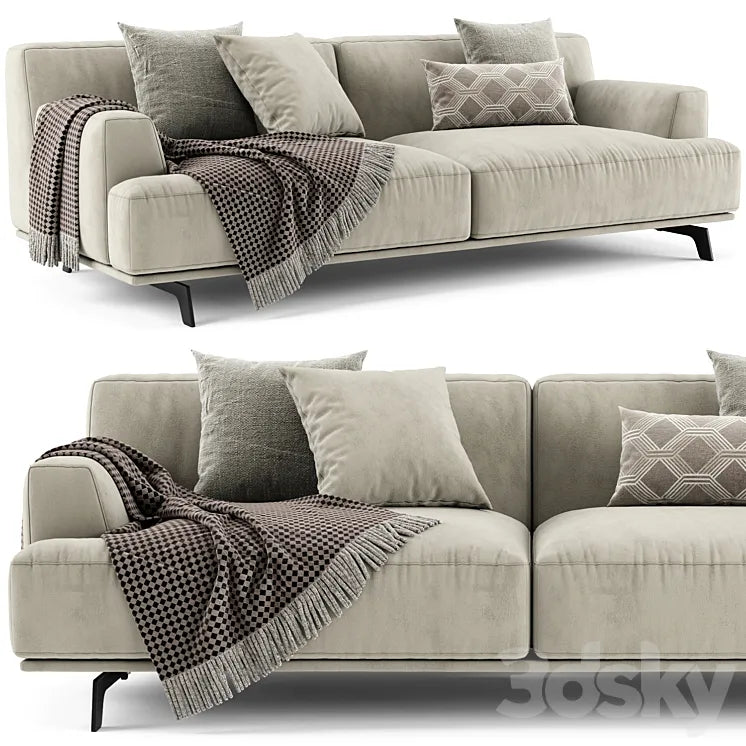 Poliform Tribeca 2 Seats Sofa 3DSMAX Model