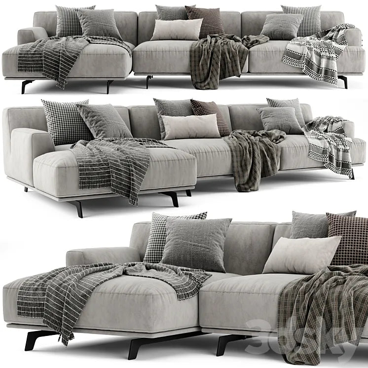 Poliform Tribeca Chaise Longue Sofa 3DSMAX Model