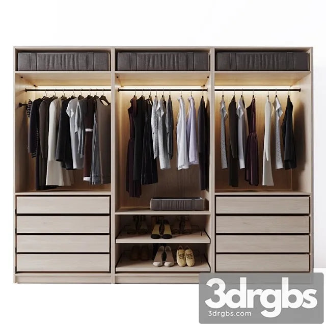 Poliform Wardrobe 2 3D Model Free