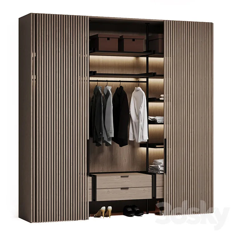 Poliform wardrobe 3DSMAX Model
