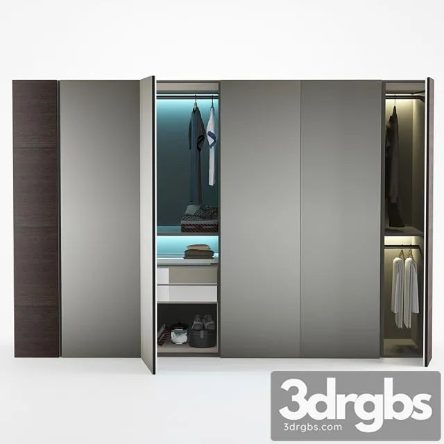 Poliform wardrobe_2 3D Model Free