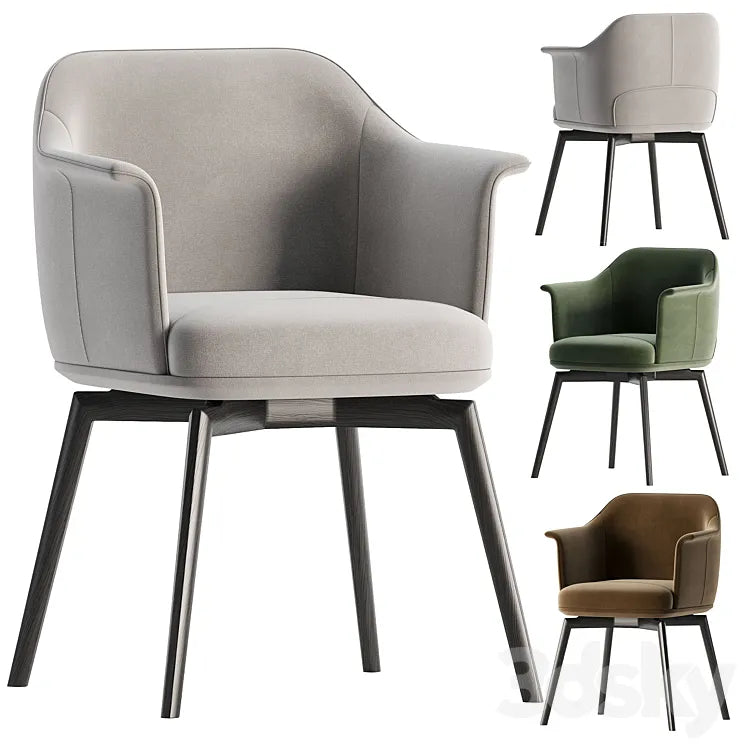 Poltrona Frau Archibald Chair 3DSMAX Model