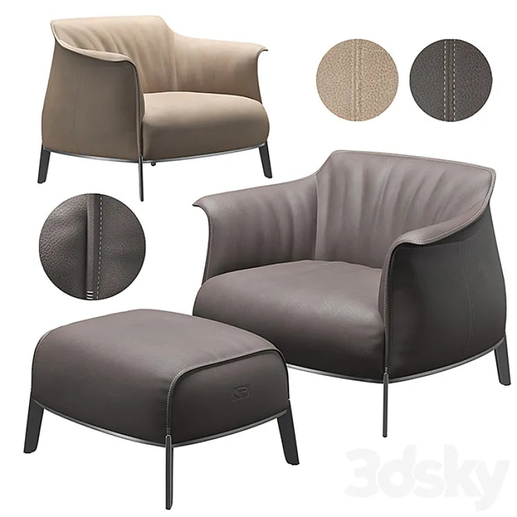 Poltrona Frau - Archibald Gran Comfort 3DSMAX Model