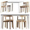 Pop Table Rectangle and Twill Chair by DesignByThem 3DSMAX Model