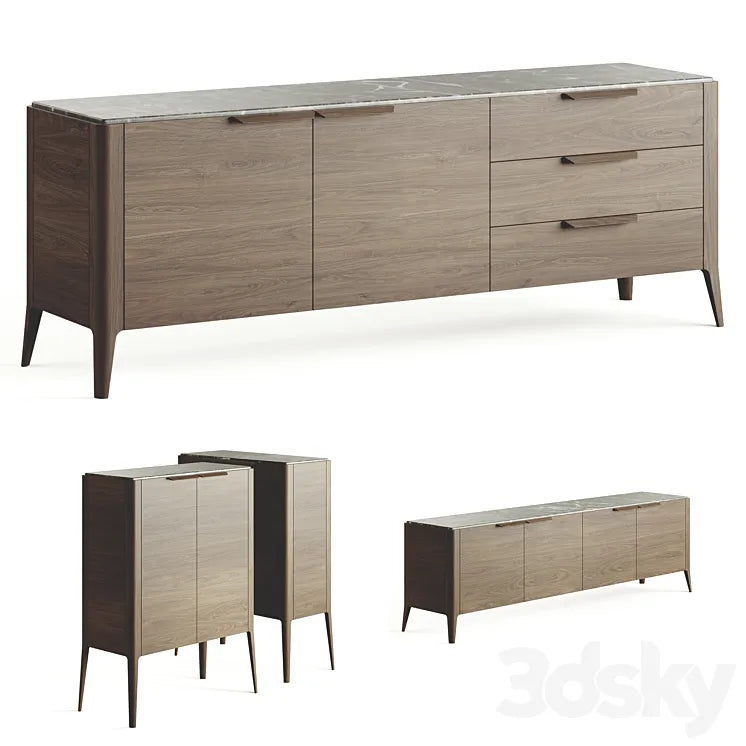 Porada Atlante Chest Of Drawers 3DSMAX Model