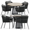Porto Dining Chair by burkedecor and Grid table by solpuri 3DSMAX Model