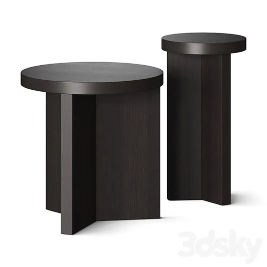 Pottery Barn Folsom Side Tables 3DSMAX Model