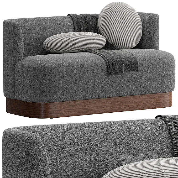 Potterybarn Buena upholstered dining bench 3DSMAX Model