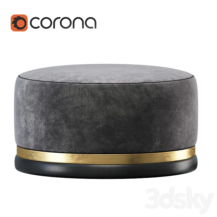 Pouf Cazarina 3DSMAX Model