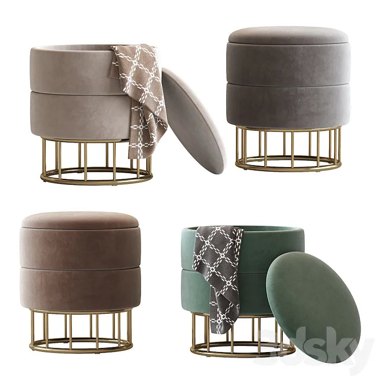 Pouf halmar minty 3DSMAX Model