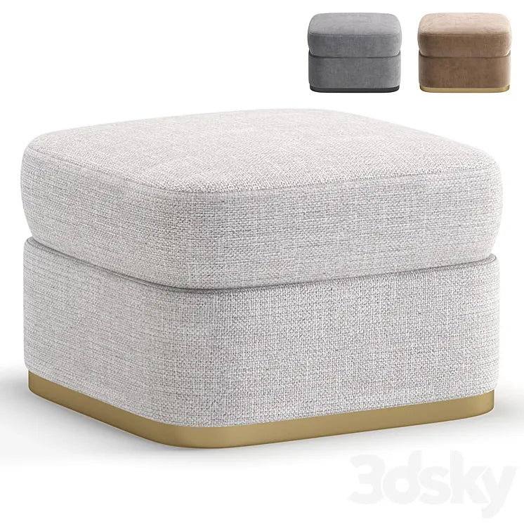 Pouf JESSICA by Cazarina Interiors 3 Colors Version/Пуф джессика 3DSMAX Model