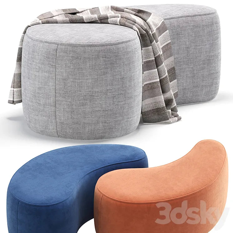 Pouffe Cork 7 Colors Version divan.ru 3DSMAX Model