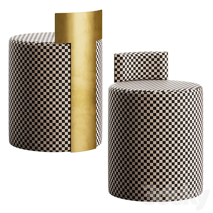 Pouffe Gina 3DSMAX Model