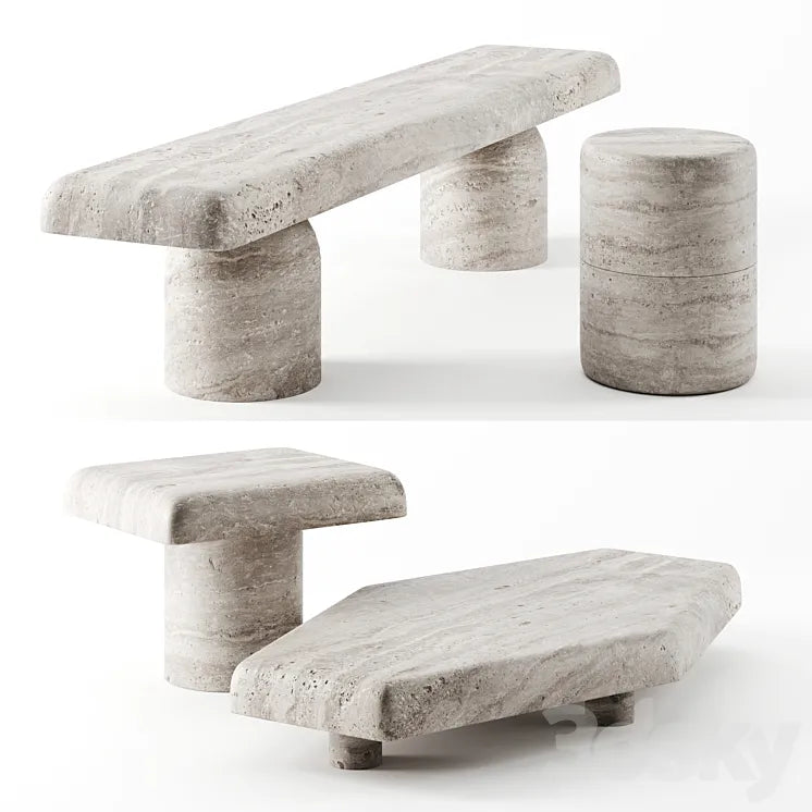 Primitif Collection Tables by Francesco Balzano & Valeriane Lazard 3DSMAX Model