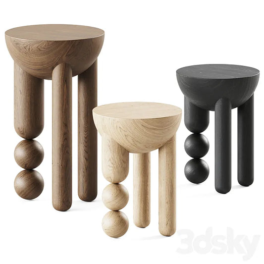 Profiterole Occasional Table / Wooden table 3DSMAX Model