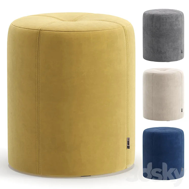 Puff Coffee 4 Colors Version divan.ru/Пуф Кофи Velvet Yellow диван.ру 3DSMAX Model