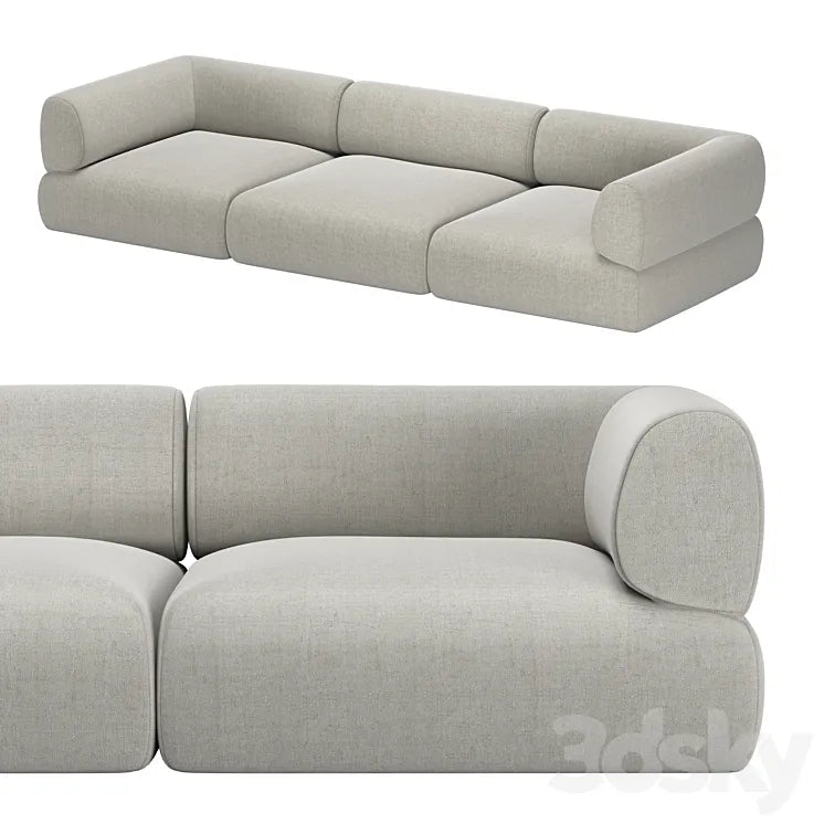 PUFFALO MODULAR SOFAS 3DSMAX Model