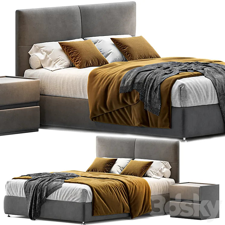 Queen bed Askona orlando 3DSMAX Model