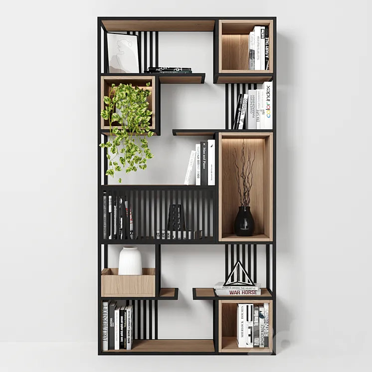 Rack and Bookcase 016 3DSMAX Model