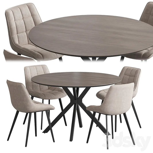 Ralf table Adah chair 3DSMAX Model