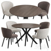 Ralf table Halard chair Dining set 3DSMAX Model