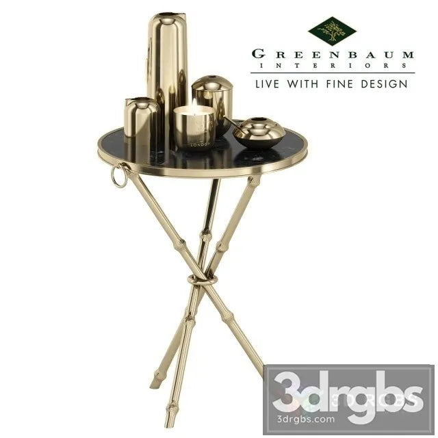 Ralph Lauren Home Rue Royale Side Table 3D Model Free