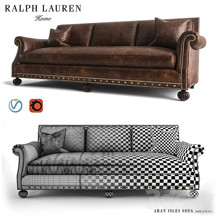 Ralph Lauren Isles sofa 3DSMAX Model