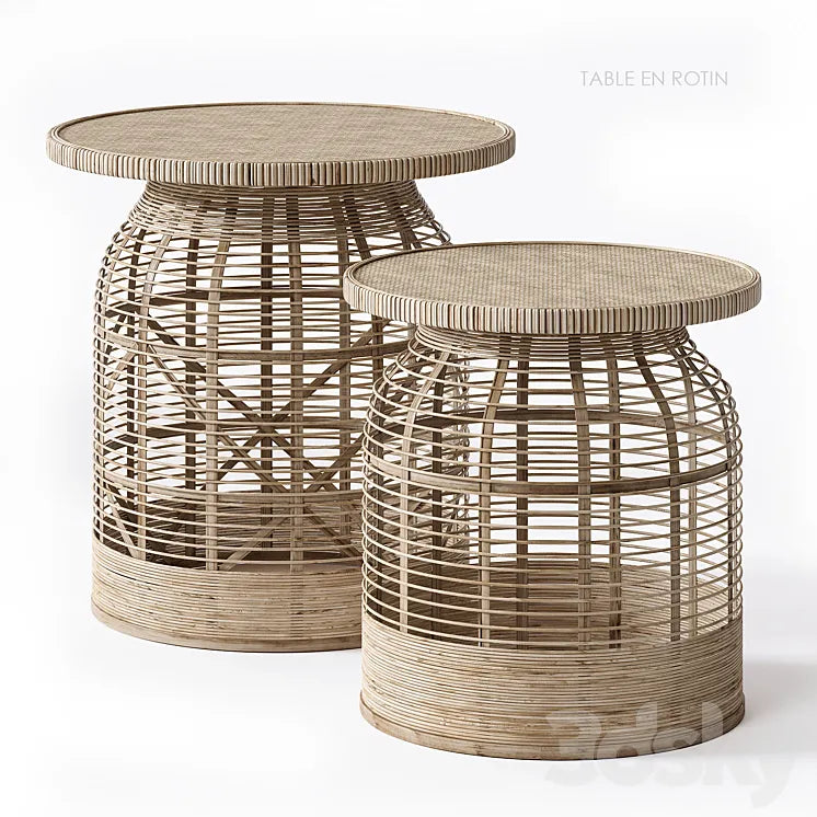 Rattan side table Madam Stoltz 3DSMAX Model
