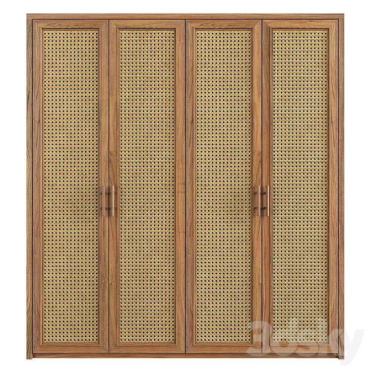Rattan Wardrobe 3DSMAX Model