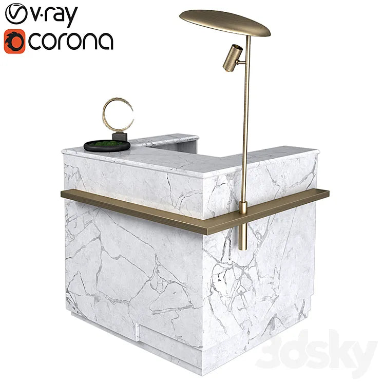 Reception desk 3DSMAX Model