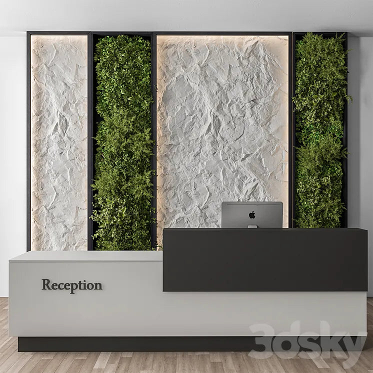 Reception Desk - Office Set 394 3DSMAX Model