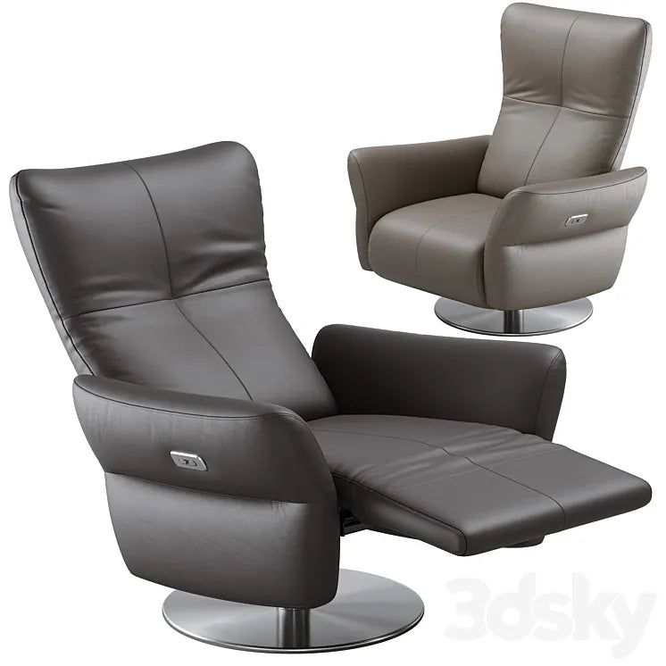 Reclining Armchair EgoItaliano Ozzy Recliner Chair 3DSMAX Model