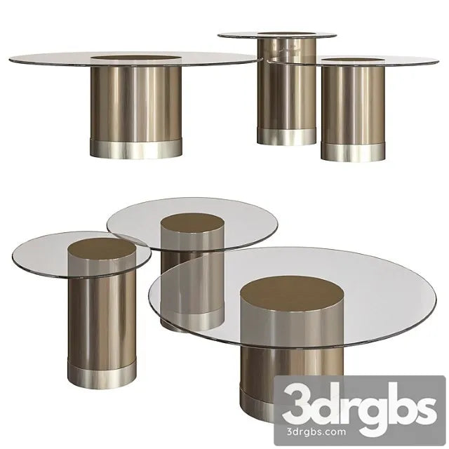 Reflex Tau Round Coffee Tables 3D Model Free