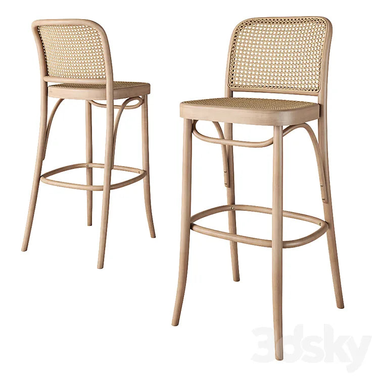 Rejuvenation Ton 811 Caned Counter Stool 3DSMAX Model