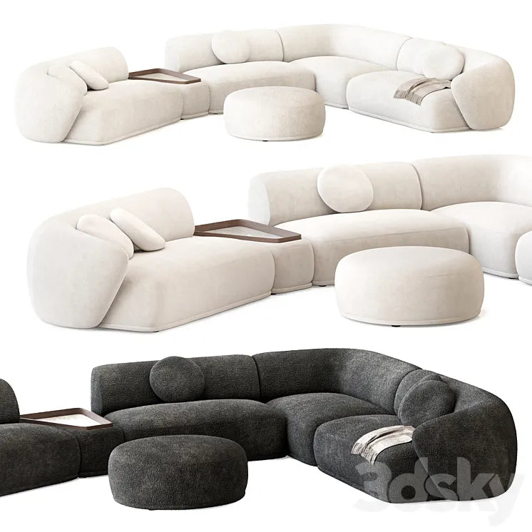 Rene Sofa by Meridiani Set 3 3DSMAX Model