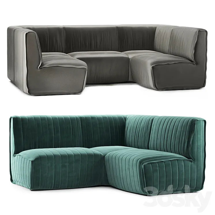 Restaurant sofa 008 3DSMAX Model
